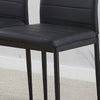 3/5Pcs Small Space Dining Set Square Glass Dining Table+ 2/4 Dining Chairs Home