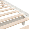 Bed Frame White Solid Wood 120x200 H0H3