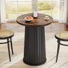 Round Dining Table for 2, 23-Inch Modern Small Circle Kitchen Dinner Table