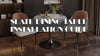 FATIVO 100cm Tall Marble Tulip Dining Table Round Bar Coffee Table Casual Studio