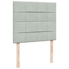 Box Spring Bed with Grey 120x200 Q3I3
