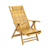 Bamboo Wood Recliner Sun Lounger Deck Chair Folding Nap Bed Seat Garden Balcony