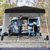 Foldable Outdoor Patio Shelter Gazebo Portable Backpack-Black