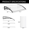 Door Canopy Awning Shelter Outdoor Porch Patio Front Back Window Roof Rain Cover
