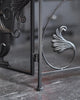 Black Arched "Birdwatcher" Three Fold Fireguard Woodburner Safety Fire Screen