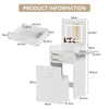 Modern Dressing Table Set with LED Mirror Vanity Makeup Desk Side Panel 2 Drawer