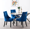 Velvet Pull Door Knocker Studded Dining Kitchen Accent Chairs Luxury Windsor