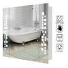 LED Bathroom Mirror Cabinet Storage Shelves Shaver Socket Anti-fog Wall Mounted