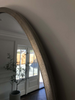 Mirror Large Round Wall Antique Vintage Silver Metal Frame Bathroom Mirror 100cm
