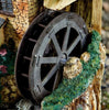 Solar Water Mill LED Light Up Outdoor Garden Water Fountain Feature | Bird Bath