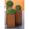 Metal Cube Planter Garden Corten Steel Plant Flowers Pot In & Outdoor Square Box