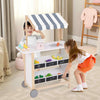 Wooden Grocery Store Portable Play Store Toddler Supermarket Toy