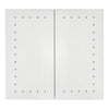 Bathroom Mirror Cabinet 600×650mm with LED Light Sensor Demister Shaver Socket