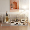 8/10/12 Panels Acrylic Dog Playpen Expandable Pet Puppy Rabbit Animal Cage Hutch