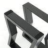 2Pcs Rustic DIY Table Legs Furniture Set Metal Steel Bench Desk Stanging Feet