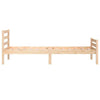 Bed Frame Solid Wood 100x200 cm