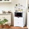Kitchen Cupboard Bathroom Cabinet Freestanding Storage Cabinet Bookcase W/2 Door
