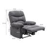 PU Leather Recliner Armchair Sofa Home Lounge Chair Cinema Reclining Gaming Seat