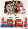 3D Paw Patrol Hole In Wall Stickers Art Decals Kids Nursery Room Decor