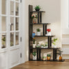 L-Shape Bookshelf Corner Bookcase Home Office Storage Display Rack Freestanding