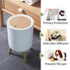 Trash Can Press Lid Nordic Waste Basket Dog Proof Waste Bin Kitchen Bathroom uk