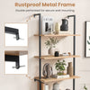 Wall Mount Bookshelf Storage Shelves 6-tier tall display rack w/Cabinet