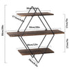 Rustic Floating Shelves Creative Wall Mounted Shelf Bar Nail Salon Display Rack