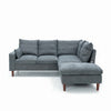 L-Shaped Corner Sofa, Sectional Couch with Built-in USB Port Chaise