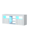 TV Unit Cabinet | TV Stand 145cm | Sideboard with High Gloss Doors | Free LED