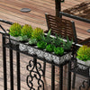 Metal Flower Holder Shelf Balcony Hanging Pots Basket Plant Garden Wall Storage