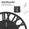 LUVODI Decorative Mirrored Wall Clock Almost Silent Easy to Read for Living Room