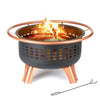 BBQ Outdoor Brazier Garden Fire Saturn Fire Pit Stove Patio Heater Grill Poker