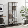Tall Bookcase Shelf Storage Shelving Units Free Standing Open Wood Bookshelf