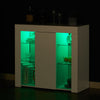 White High Gloss LED Sideboard Storage TV Stand Cupboard Cabinet Unit New