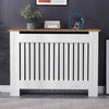 White Radiator Cover Cabinet Small Large Modern MDF Slat Wood Grill Furniture