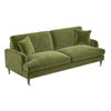 Olive Green Velvet 4 Seater Sofa - Payton SOF198