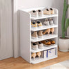 5 Tier Wooden Shoe Rack Tall Storage Shelf Unit Cabinet Organiser Footwear Stand