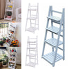 3/4 Tier Ladder Shelving Storage Unit Corner Shelf Bookcase Flower Plant Stand