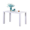 Rectangular Kitchen Dining Table Wooden Table 4-6 Seats Family Party Table White