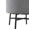 Round Upholstered Footstool w/ Storage Bench Chair Ottoman Pouffe Seat Stool Box