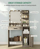 Dressing Table With Mirror And 10 LED Lights, Makeup Vanity Large Drawer Light