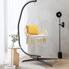 85" Metal Hammock Chair Stand Air Porch Swing Hanging Chair Holder Freestanding