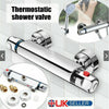Bathroom Exposed Bar Thermostatic Shower Mixer Valve Tap Chrome 1/2" Outlet UK