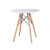 Round Dining Table for 2-4 Seat Kitchen Home Coffee Table Lounge Restaurant New