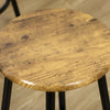 Breakfast Bar Table Set 5 Piece Industrial Dining Table Stools for Kitchen Home