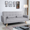 Modern Fabric Sofa Bed 3 Seater Click Clack Living Room Recliner Couch Sofa Grey