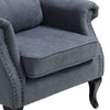 Fireside Armchair Wing Back Chesterfield Queen Anne Chair Bedroom Lounge Sofa