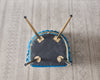 Velvet Dining Chair with Door Knocker Ring Windsor Dressing Room Chair 1/2/4/6