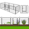 Pet Dog Pen 6 Panel Foldable Cat Puppy Playpen Indoor/Outdoor Enclosure Run Cage