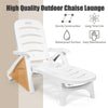 Folding Garden Reclining Sun Lounger Chair Bed Pool Seat Recliner Beach Camping